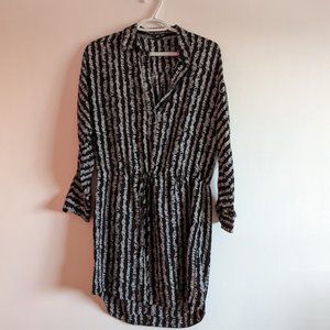 Club Monaco black and white mini dress